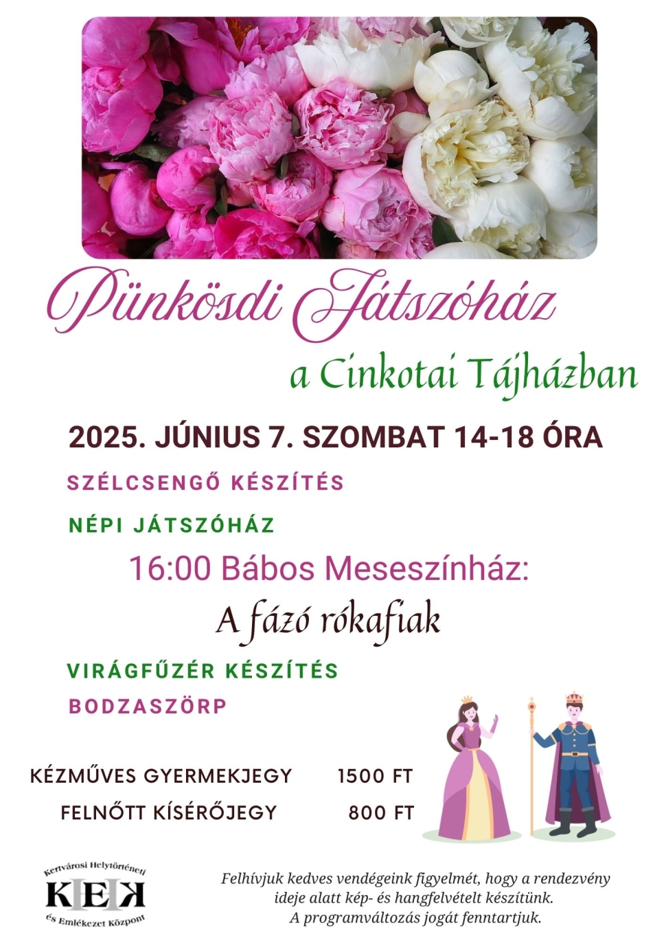 Pünkösdi Játszóház a Cinkotai Tájházban